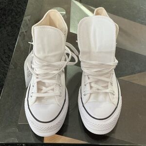Converse White High-Top Athletic Shoes